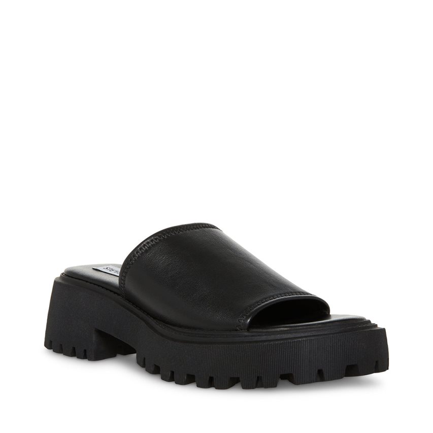 Sandalias de Plataforma Steve Madden Sophina Cuero Mujer Negras | ES UD1892